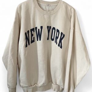 Brandy Melville Cream Sweatshirt
